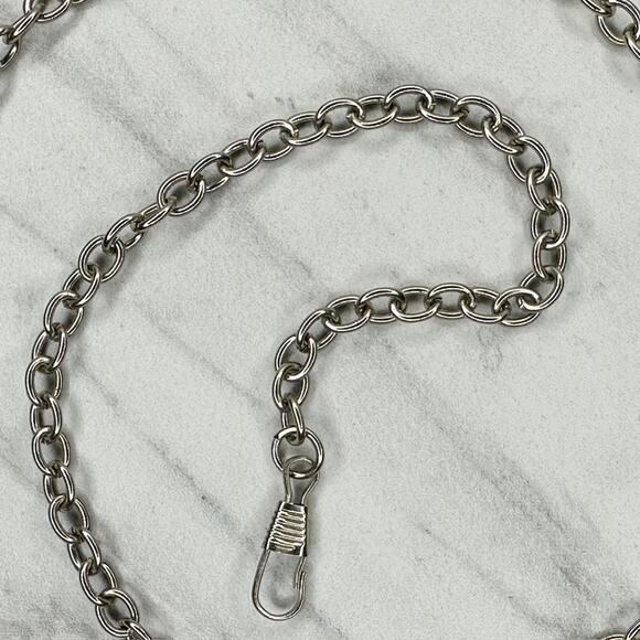 Silver Chain Link Purse Strap Replacement 46" Handbag Shoulder ✨ - Picture 10 of 10